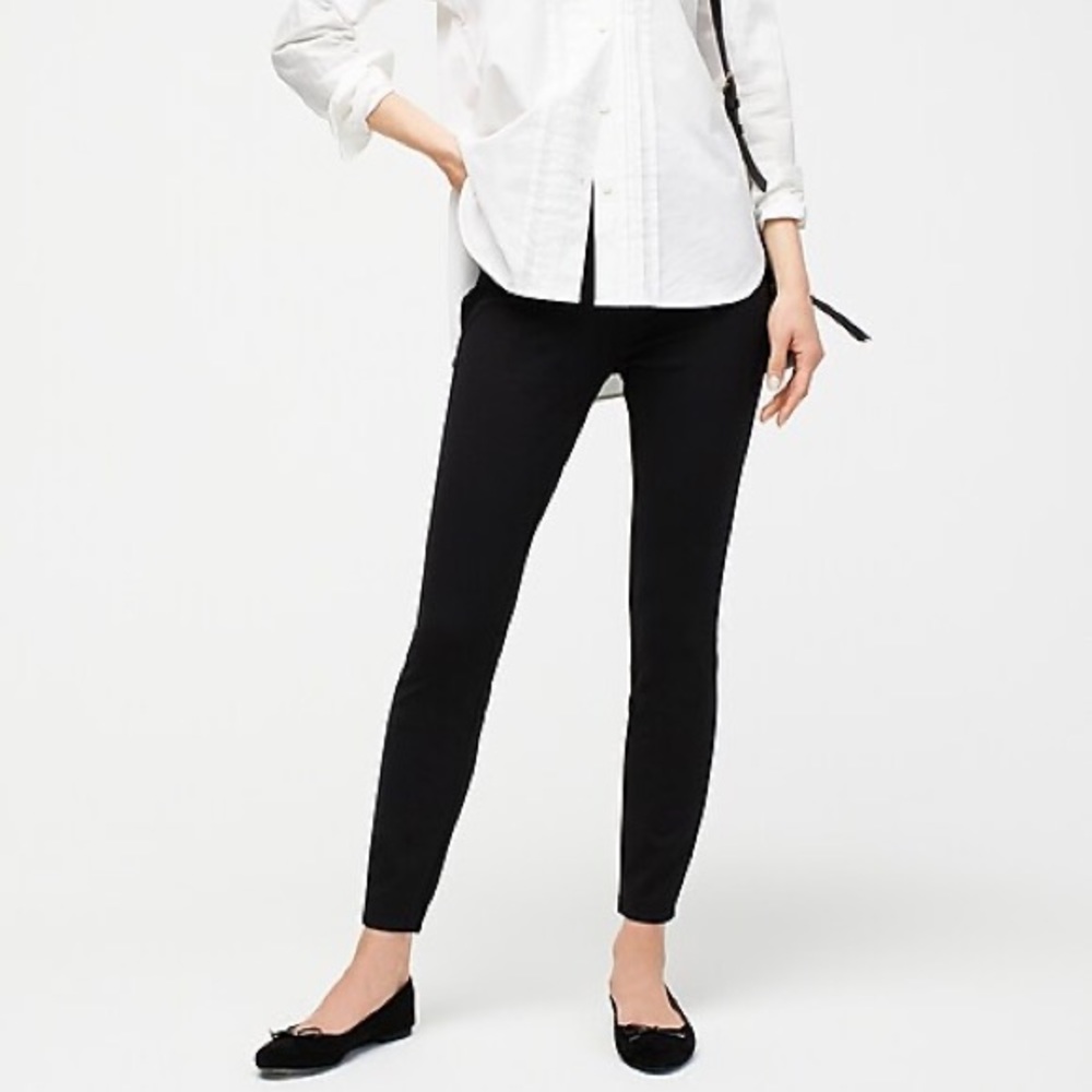 NWT J. Crew Any Day Pant (leggings style) in Stretch Ponte - Black